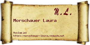 Morschauer Laura névjegykártya